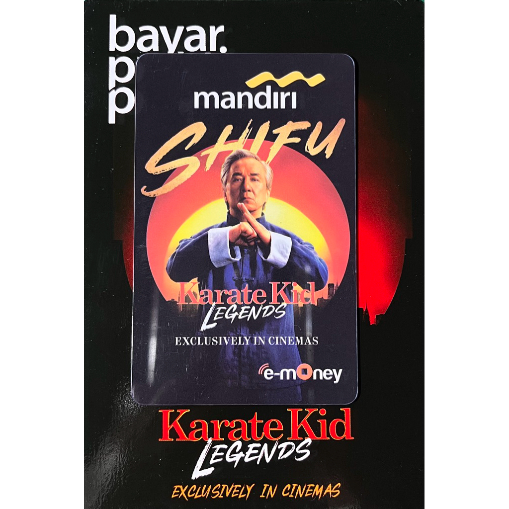 eMoney e-money Bank Mandiri Karate Kid Jackie Chan Barbie