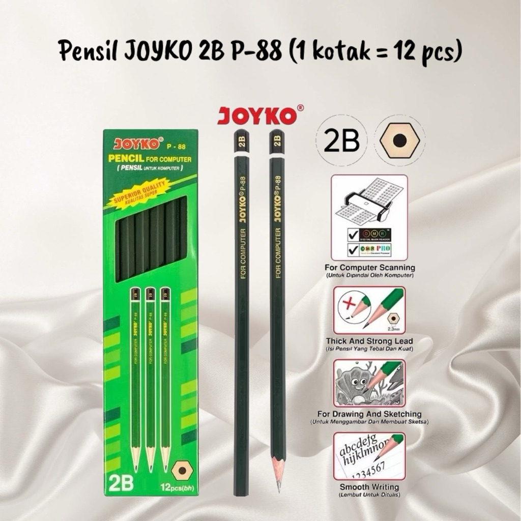 

ATK - Pensil 2B JOYKO/MONTANA (1 kotak = 12 pcs)