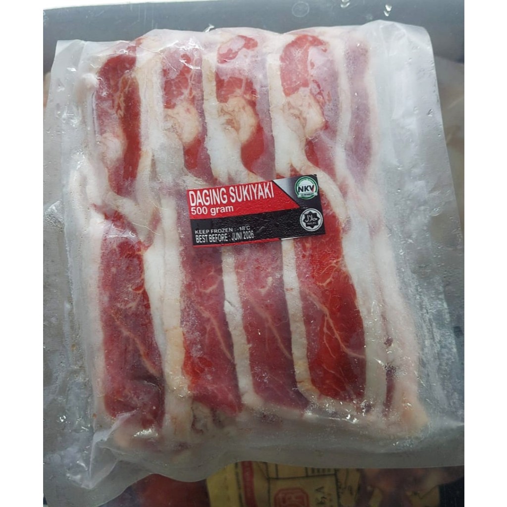 

Daging slice sapi sukiyaki 500 gram