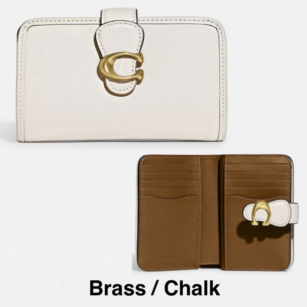 COACH Tabby Medium Wallet Leather Bifold Wallet Corner Zip Wallet In Signature Jacquard Women's Zip 