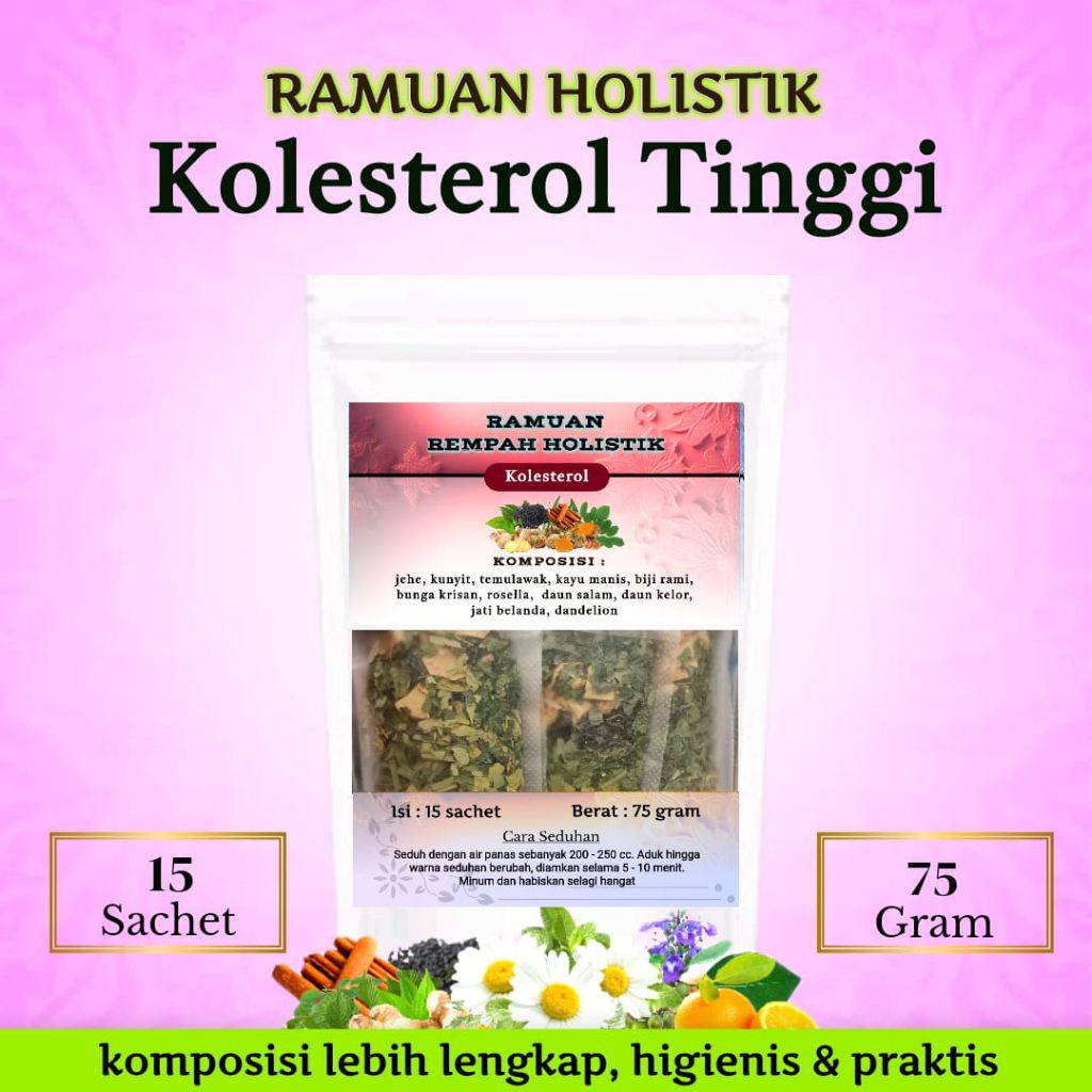 

DETIK,KOLESTROL TINGGI, ramuan holistik: rosela ,bunga krisan,,dandalion,jahe,kunyit,temulawak,daun jati cina