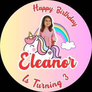 

Sticker Ulang Tahun karakter custom Bulat 5 x 5 free desain termurah