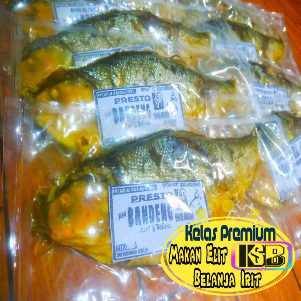 

PAKET 500g / 0.5kg BANDENG PRESTO KSB Duri Lunak vakum Steril