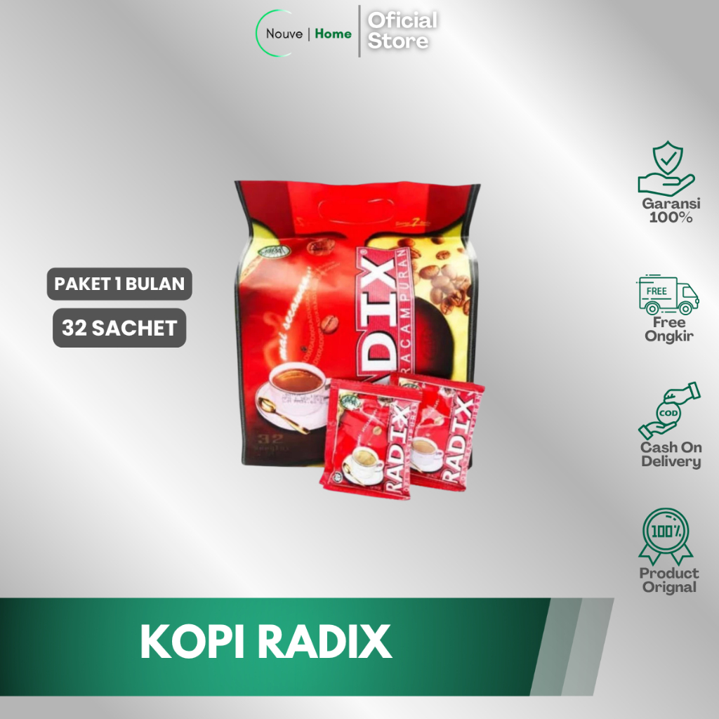 

KOPI RADIX - Kopi Radix Malaysia HPA - 32sachet ORIGINAL 100%