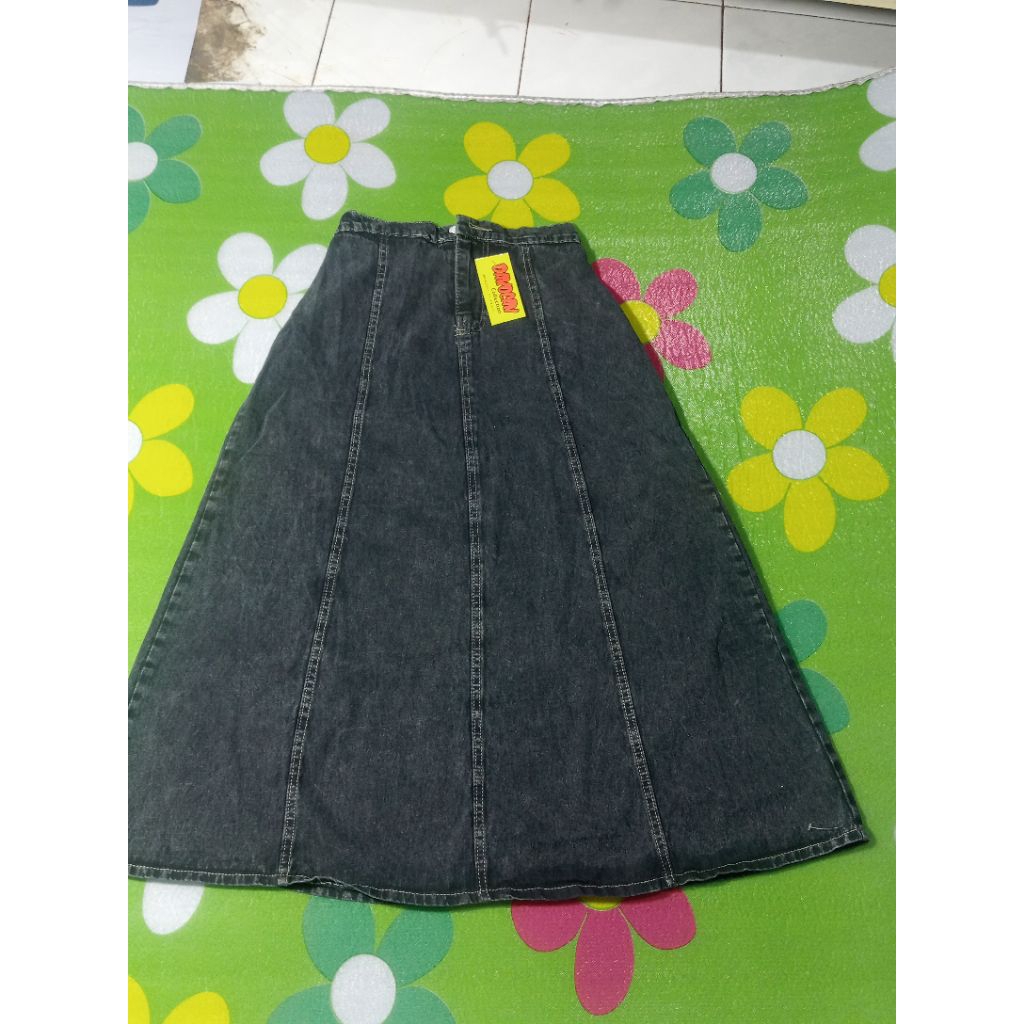 Jisso rok levis mayung premium wanita - rok kekinian terbaru pinggang karet