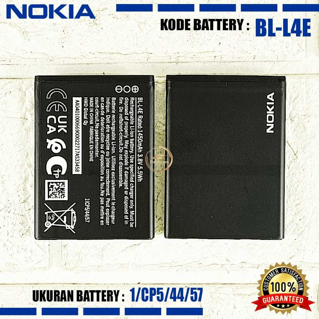 Baterai High Quality BL-L4E Nokia 2660 Flip TA-1469 TA-1474 TA-1480 / 8210 4G Reborn TA-1485 TA-1483