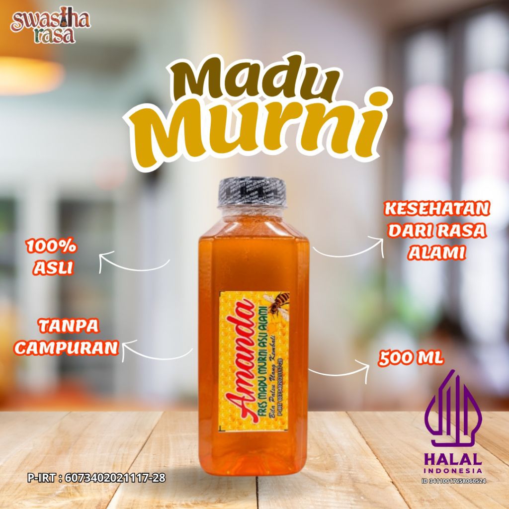 

Amanda Madu Murni 100% Tanpa Campuran 500 Ml Untuk Menjaga Daya Tahan Tubuh