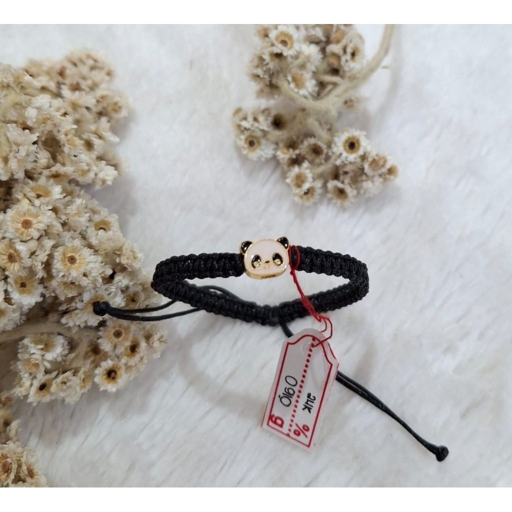 Gelang emas 24k panda mini