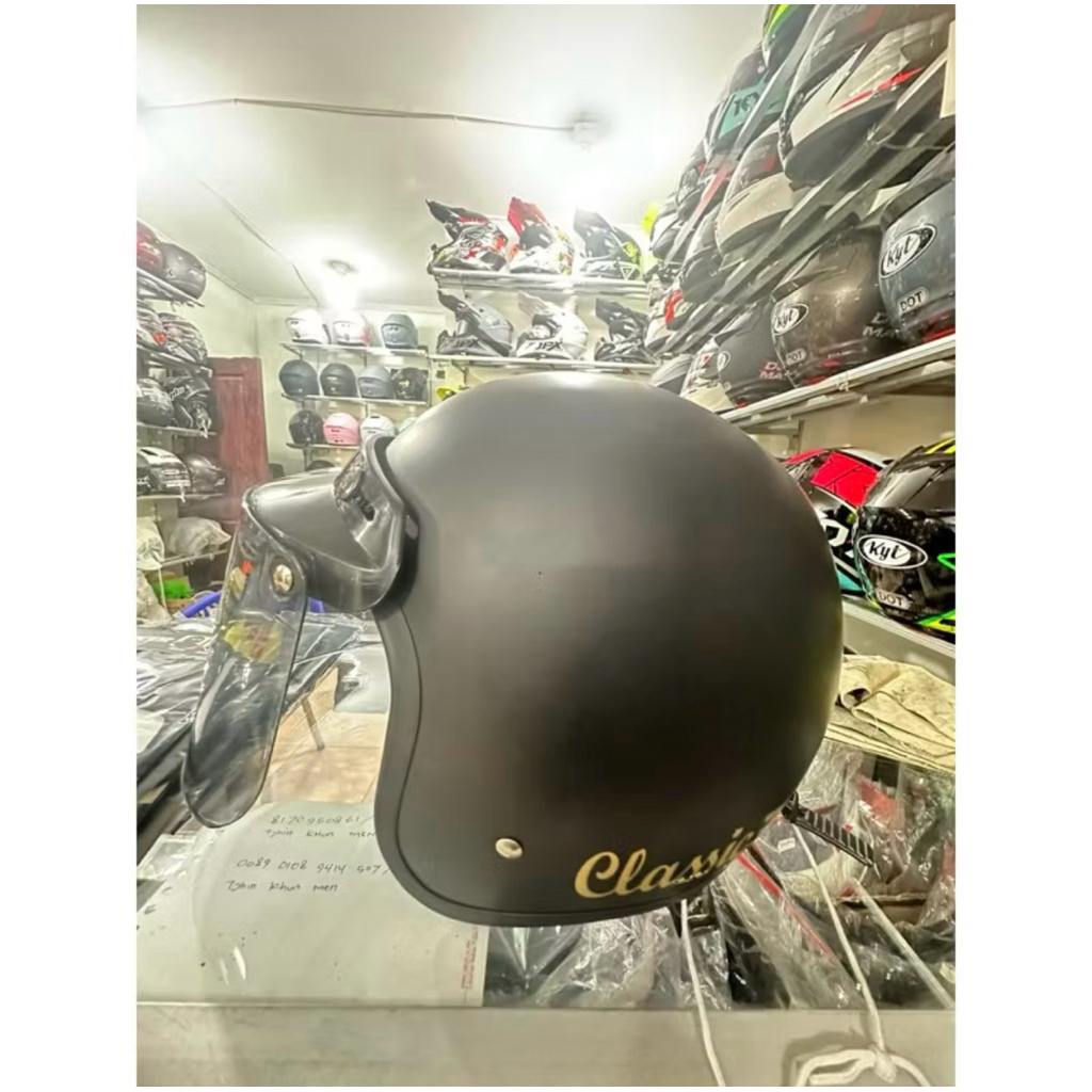 Helm Bogo Classic + Kaca