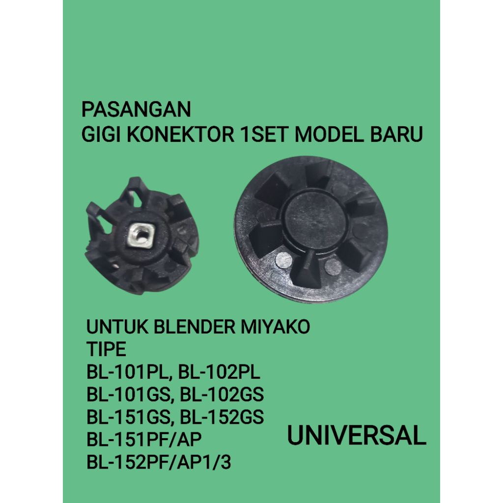 Konektor Gigi Blender, MIYAKO BARU SET COPEL +Conektor, Miyako Baru