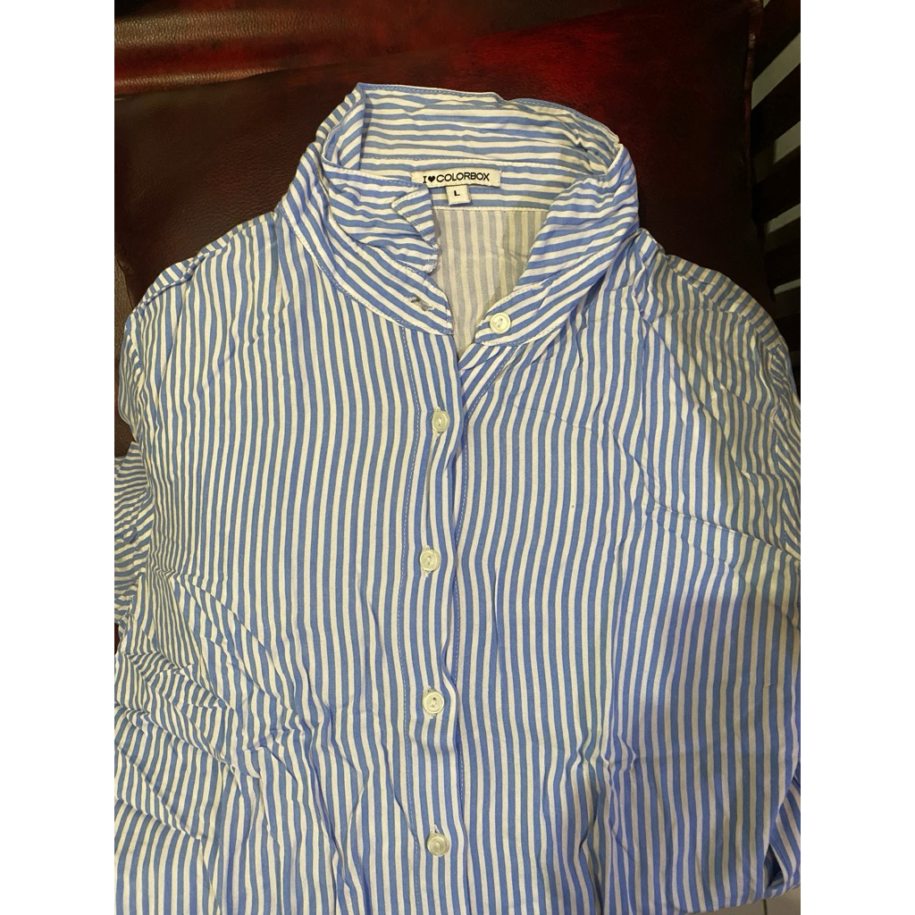 preloved kemeja colorbox stripe blue