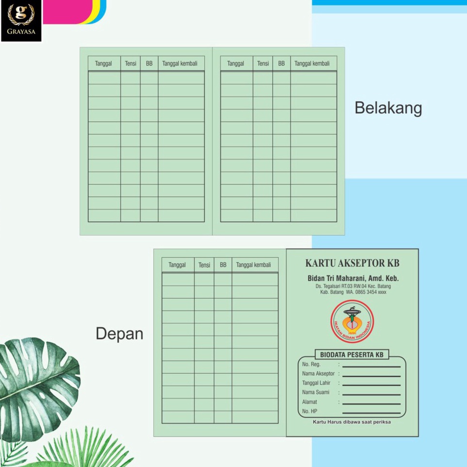 

KODE F92P KARTU AKSEPTOR KB Kartu Peserta KB Kartu Kb Buku KB Buku Peserta KB Kartu KB lipat isi 1 lbr