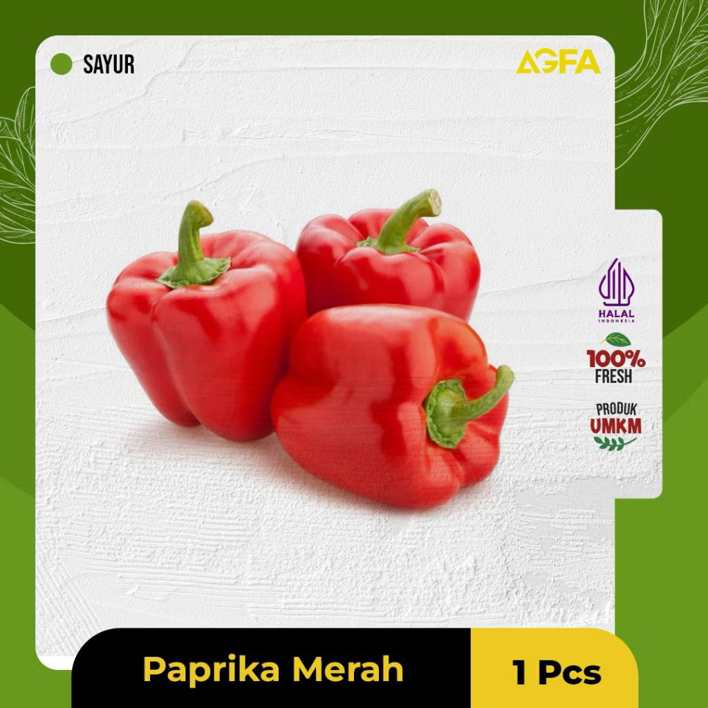 

PAPRIKA MERAH / PAPRIKA HIJAU / Paprica Merah dan Hijau / JUAL PAPRIKA SIDOARJO / JUAL PAPRIKA SURABAYA / JUAL SAYUR SIDOARJO SURABAYA GRESIK PASURUAN