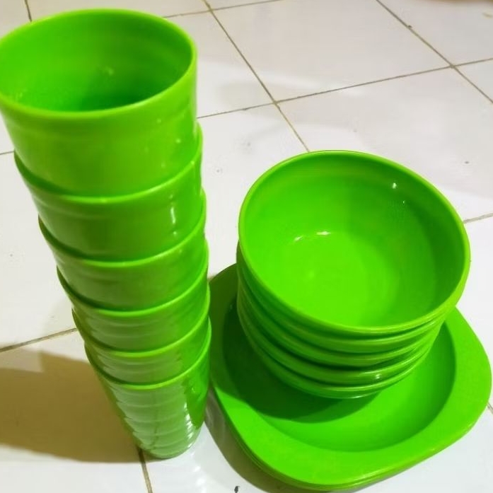 set mangkok gelas piring