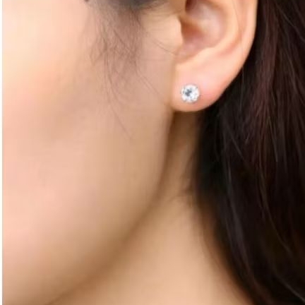 ANTING tusuk mata satu perhiasan lapis emas 18k 960
