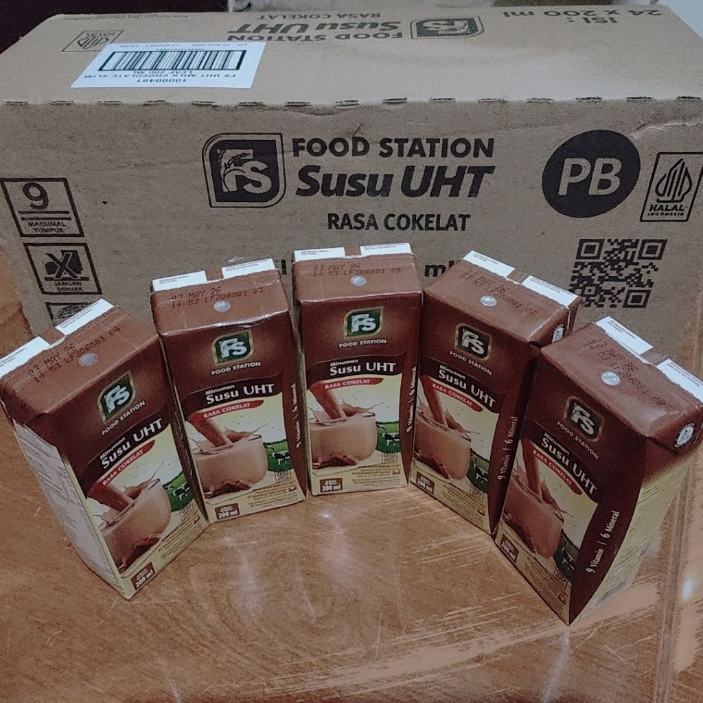 

SUSU UHT 'FOOD STATION' RASA COKLAT 200ML