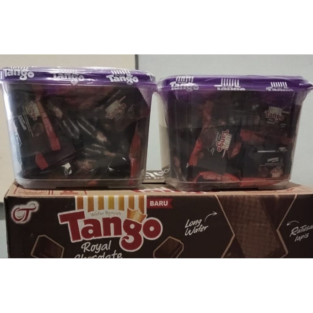 

wafer tango coklat size bites 40 Pcs , gratis seaware box