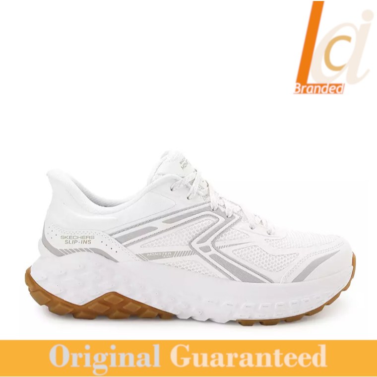 Sepatu Training Slip On Pria Skechers Monster Evo Men's Training Shoes - White