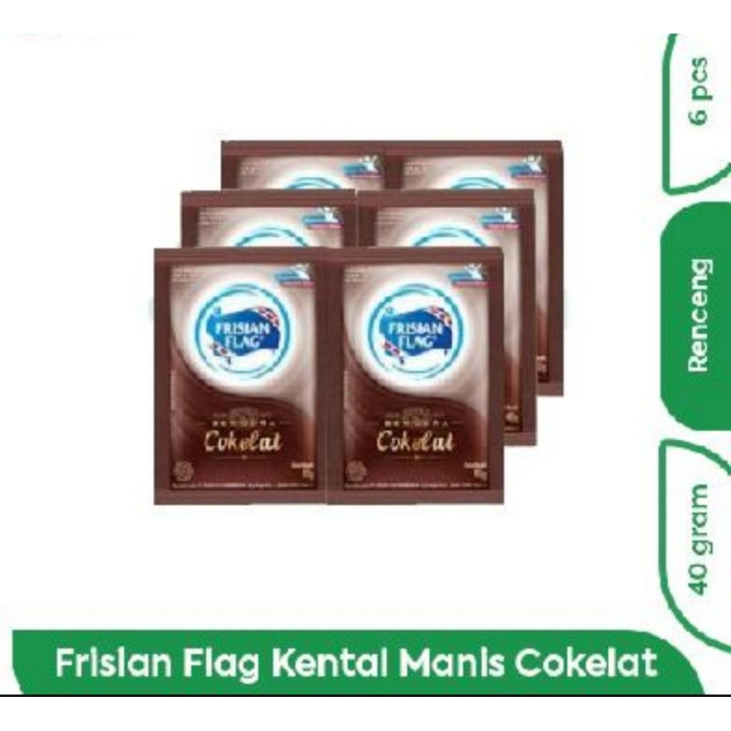 

FRISIAN FLAG KENTAL MANIS COKLAT 6 X40gr