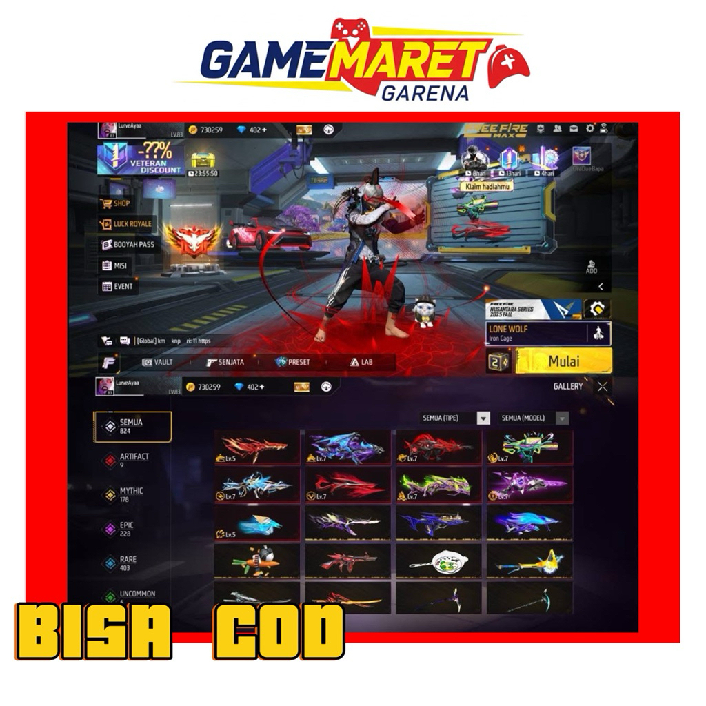 COD FF GAMEMARET SULTAN