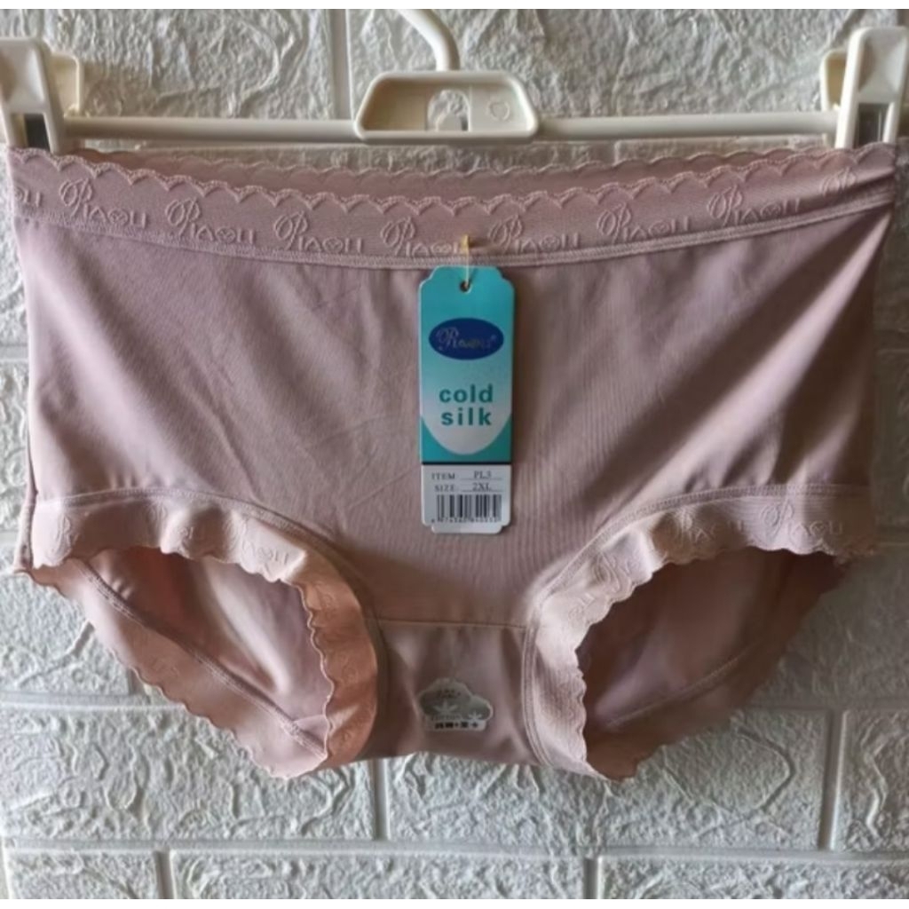 Celana Dalam Wanita Piaoli Seamless PL3 Cold Silk Size L XL XXL