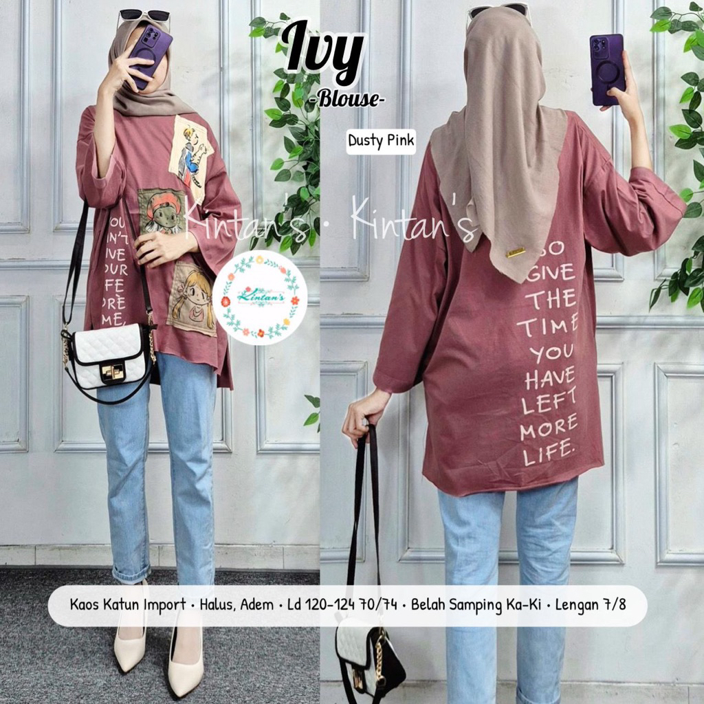 IVY BARBIE FAR OUT LUNI GAFI MEFORA MM SPLASH GF SHAKE IT PEOPLE SWEATER BLOUSE BY KINTAN’S | ATASAN