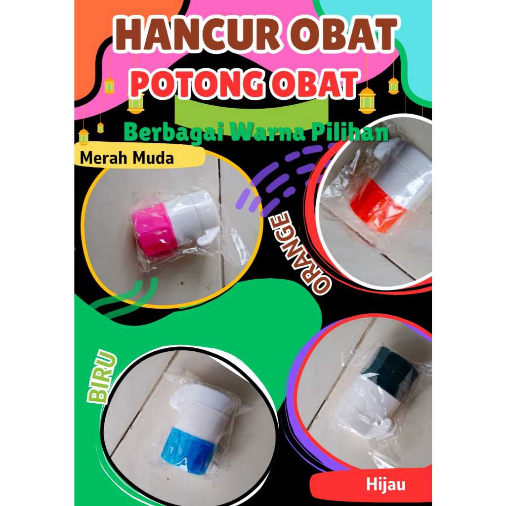 Alat Penghancur Penumbuk Penghalus Obat Tablet Kapsul | Alat Pemotong Obat Tablet