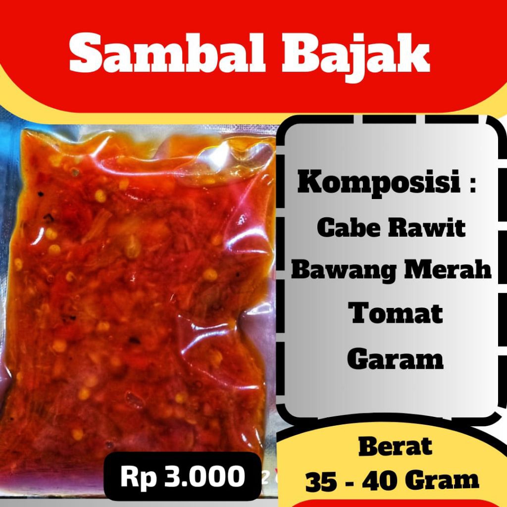 

Sambel Bajak / Sambel Murah / Sambel Grosir / Sambel Pedas / Sambel Goreng / Sambel Enak