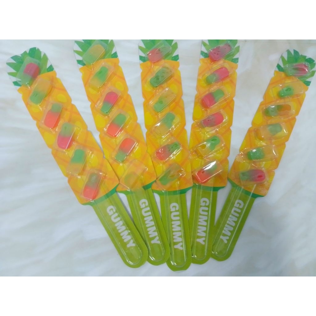 

Paket Hemat PERMEN LUNAK GUMMY | DSM NENAS | BEST SELLER | 1 BOX ISI 30 PCS | ANEKA RASA BUAHAN