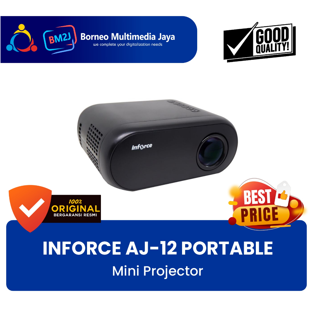 LCD Mini Projector INFORCE AJ12 Proyektor AJ-12 Portable