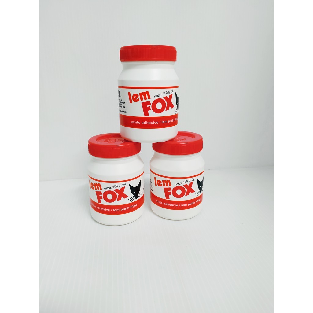 

Lem Putih Fox Putih PVAC Botol 150 Gr Gram Asli / Lem Fox Putih