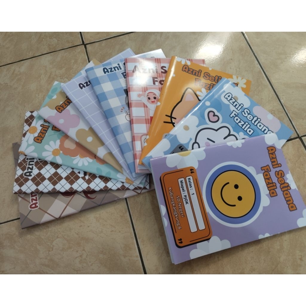 

Buku Tulis Custom ukuran A5 1pak isi 38 lembar