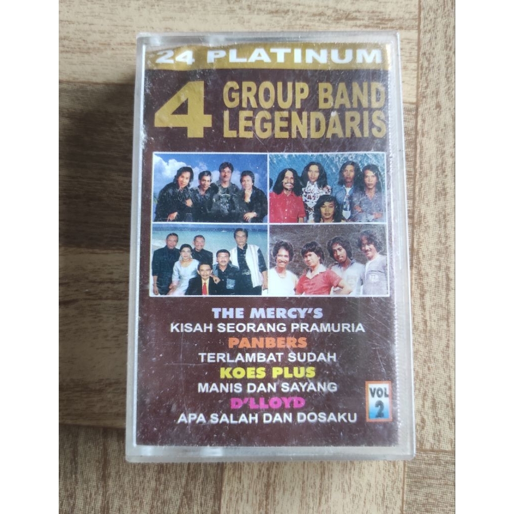 kaset pita 24 platinum 4 group band legendaris