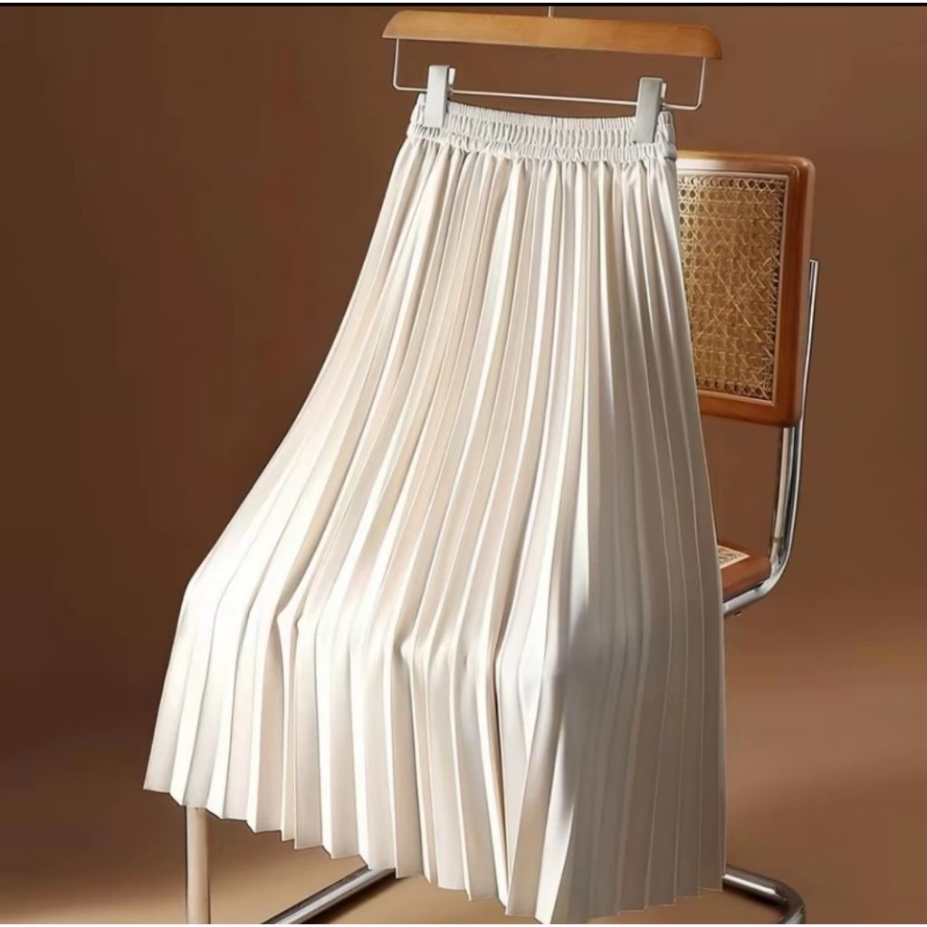 Rok Plisket Jumbo Bahan Casebo  Rok Plisket Payung Wanita Jumbo Premium