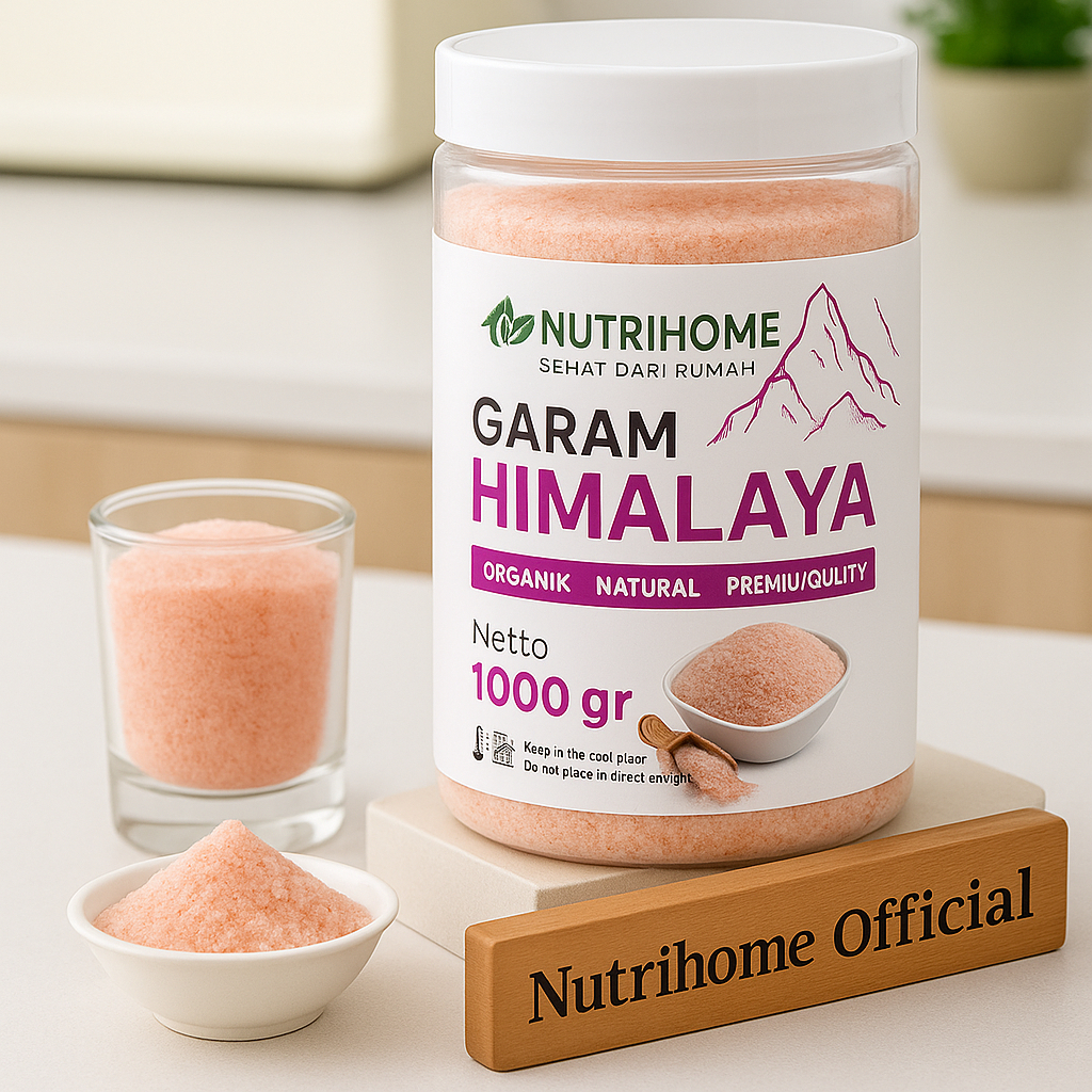 

Garam Himalaya Pink 1000gr Nutrihome – Garam Dapur Alami Organik Premium Himalayan Salt