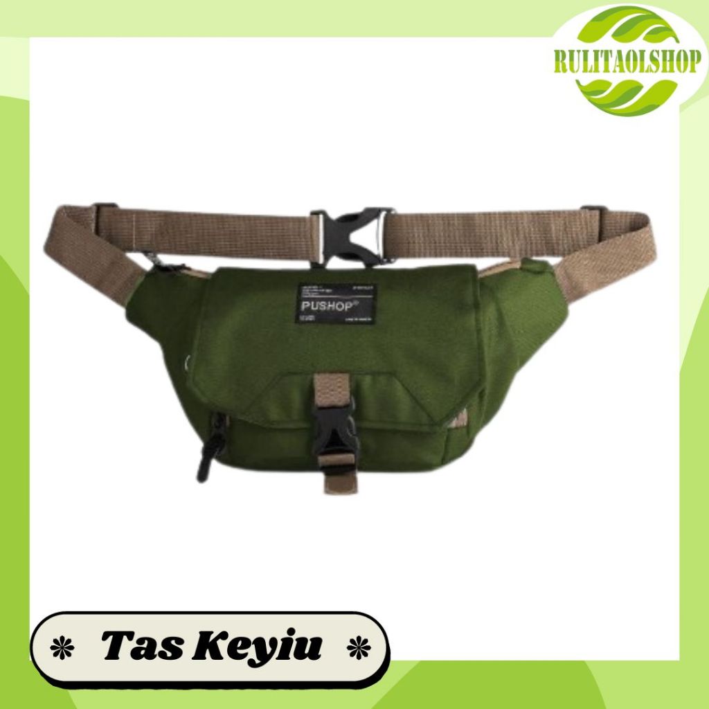Tas Pria - Tas Selempang Pria Tas Waistbag pria Original - PUSHOP KEYIO