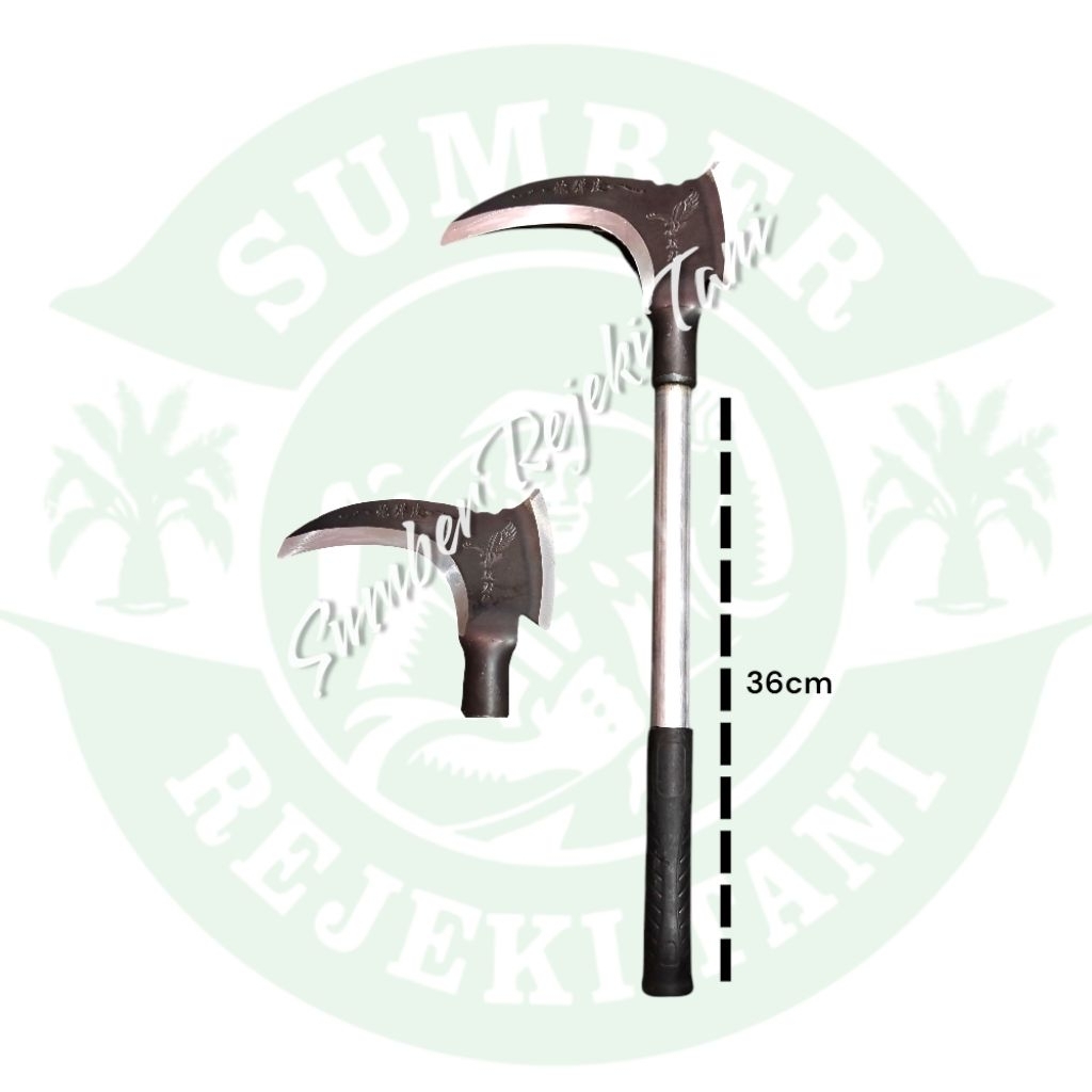 Alat pertanian sabit arit rumput kapak ganda baja multifungsi