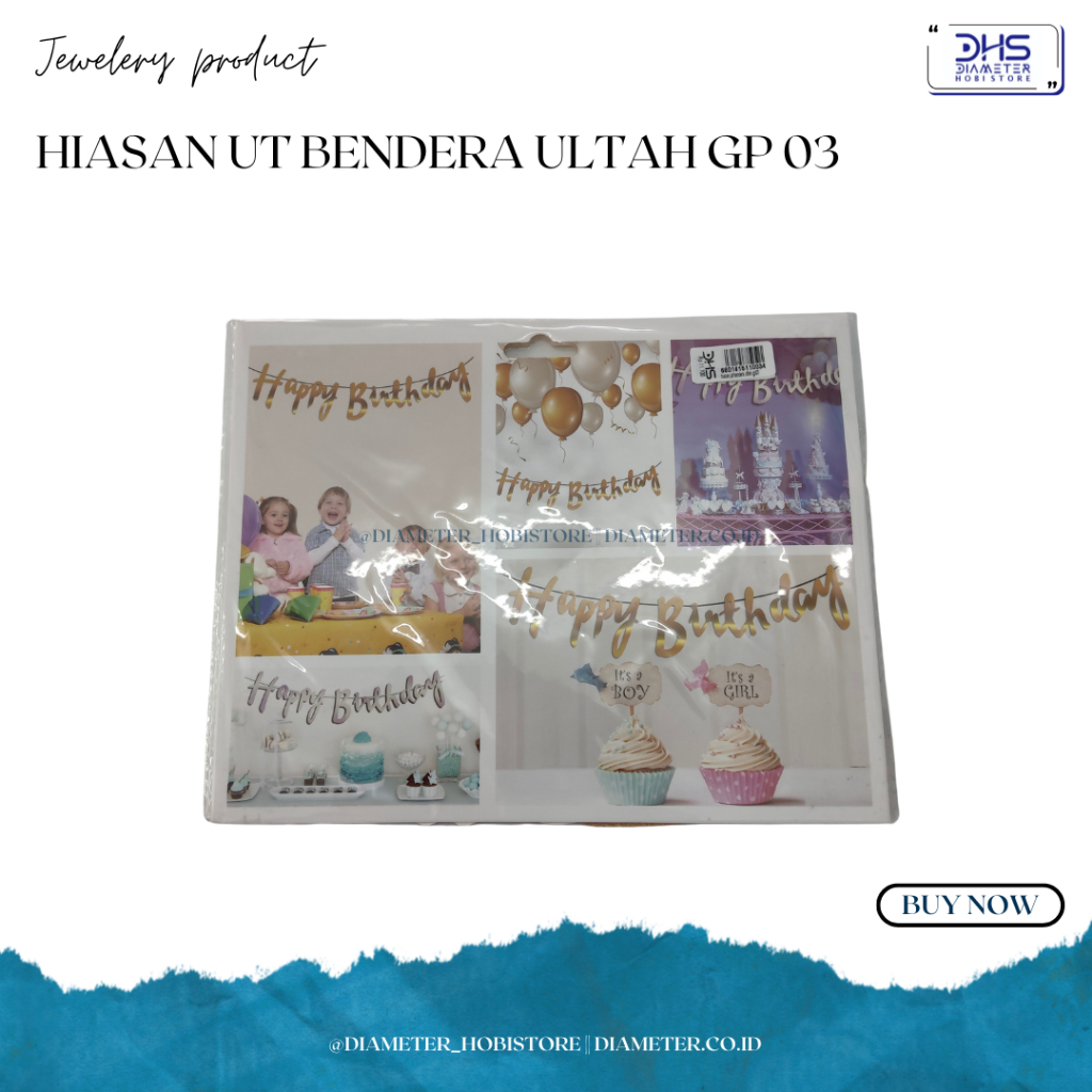 

HIASAN UT BENDERA ULTAH GP 03