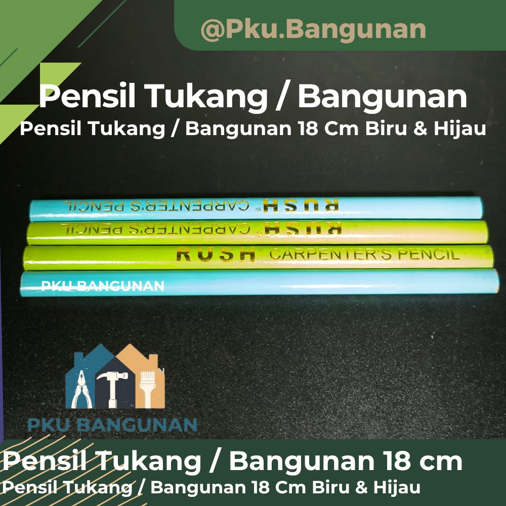 

Pensil Tukang 18 cm / Pensil Kayu Bangunan Min Pembelian 6 PCS