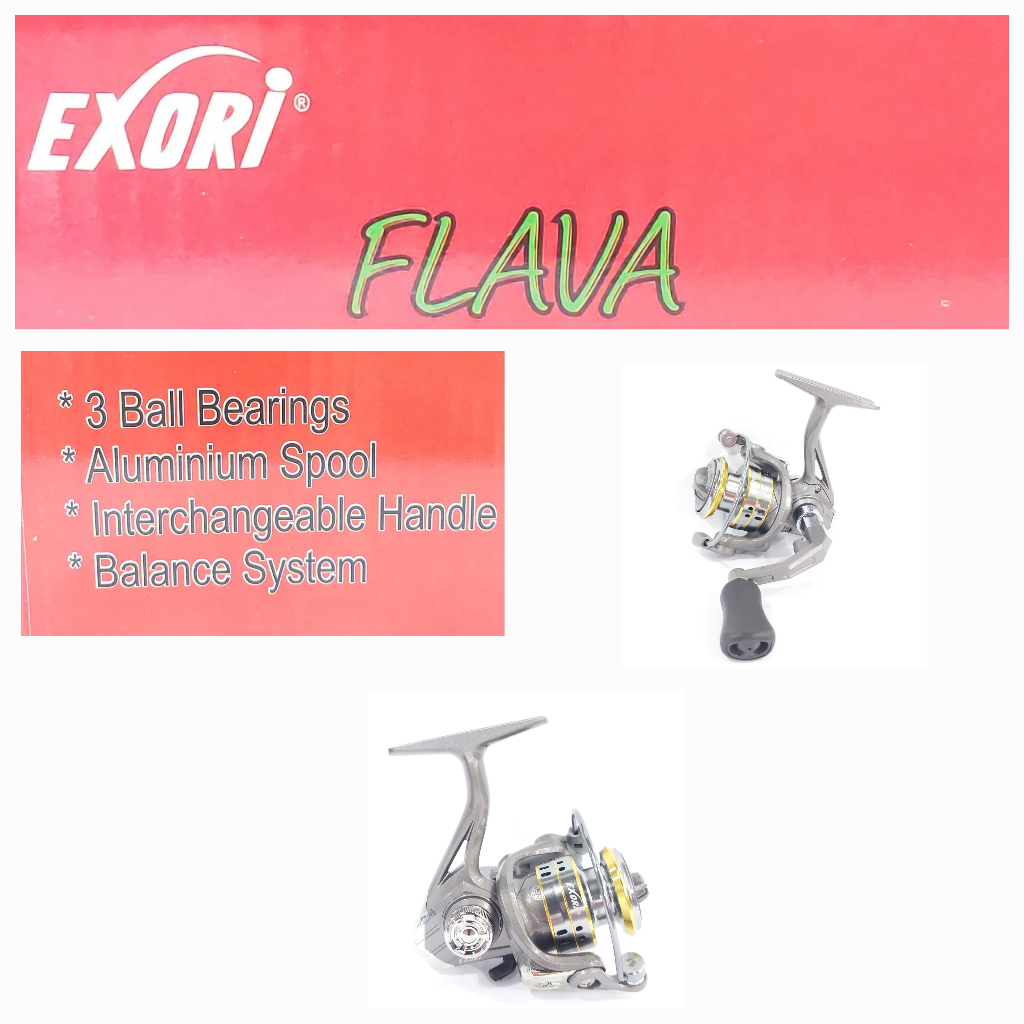 Reel EXORI Flava 500 800 | Reel EXORI Murah Berkualitas 3 Ball Bearing EXORI
