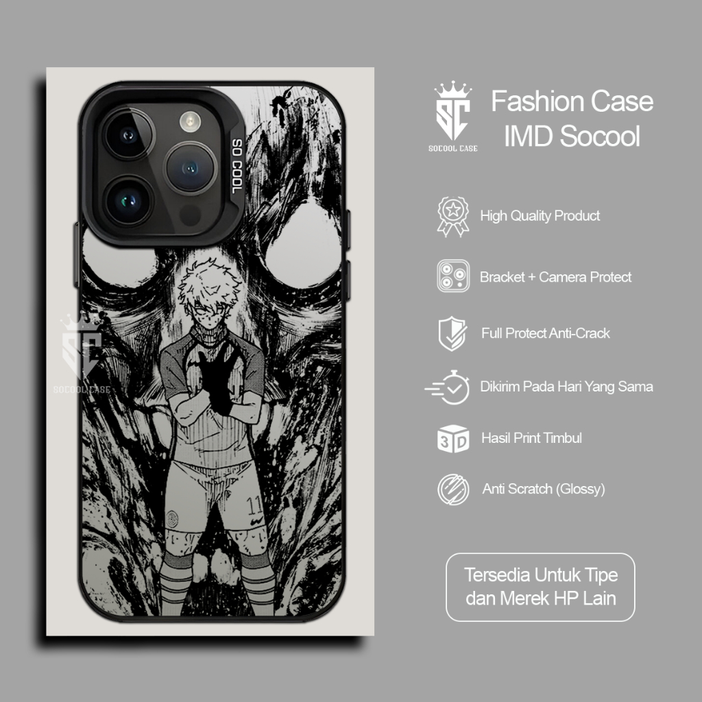ICS 41 - CASE IMD HOLOGRAM SEISHIRO NAGI COMPATIBLE FOR IPHONE - CASING IMD HOLOGRAM HYBRID SOCOOL B