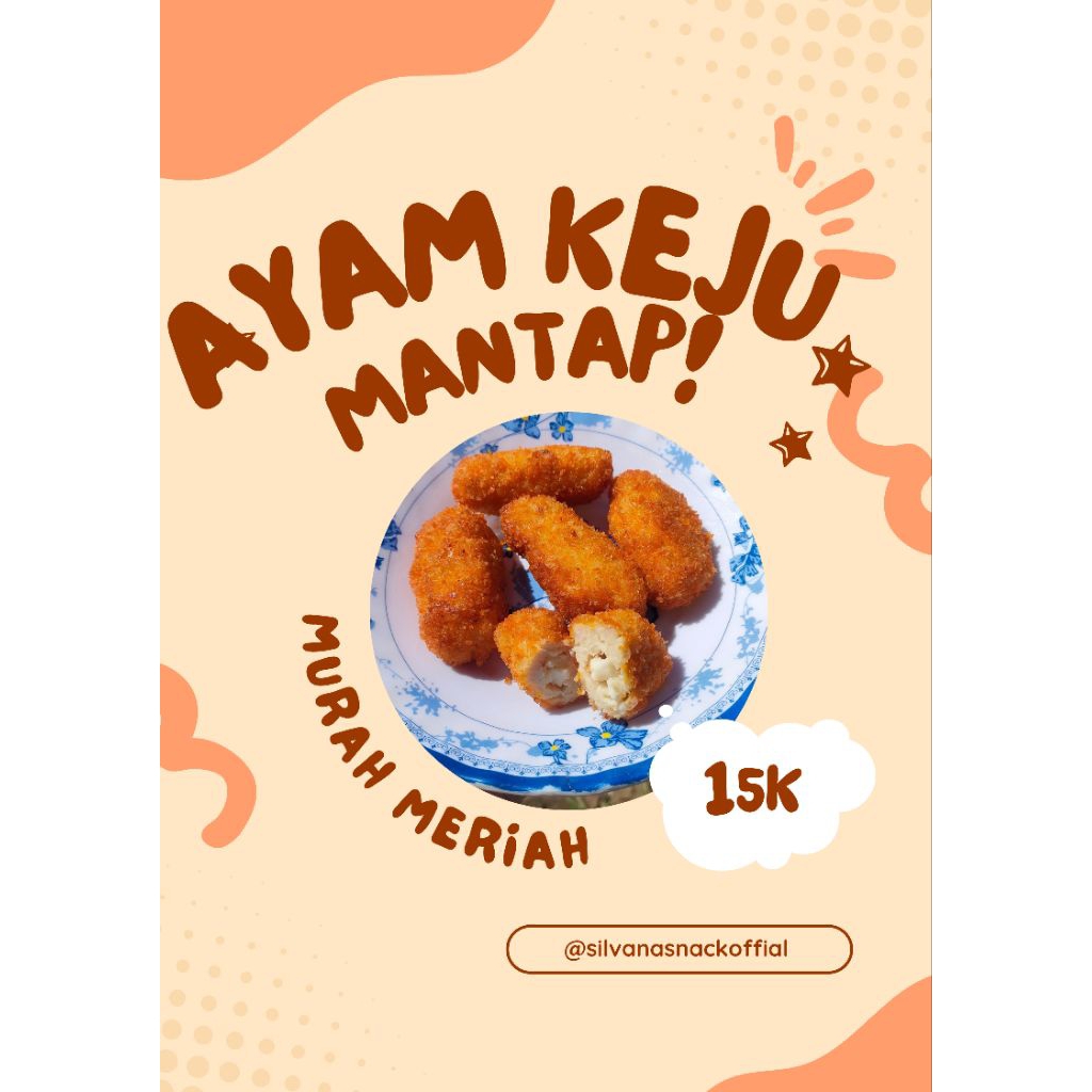 

Ayam Keju krispi isi 5pcs kemasan vakum Frozen Food gorengan