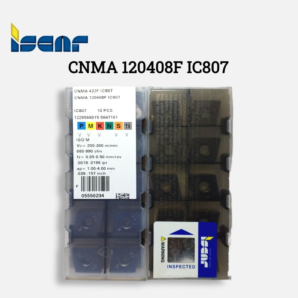 Insert CNMA 120408 F IC807 ISCAR CNMA CNMG 12 04 08 CNMG12 CNMG12 baru