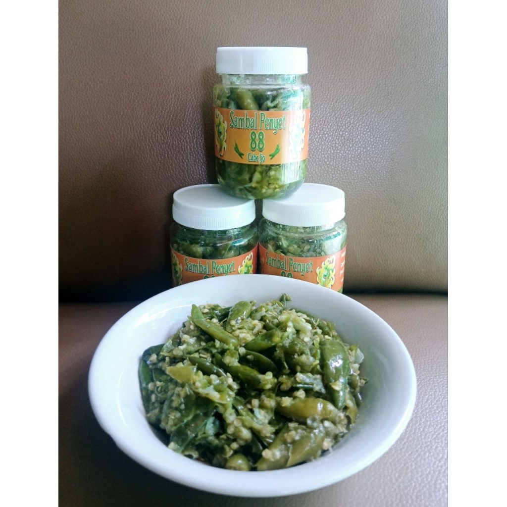 

Sambel Penyet Dan Geprek Cabe Ijo 88 Pedas Gurih fresh 150g