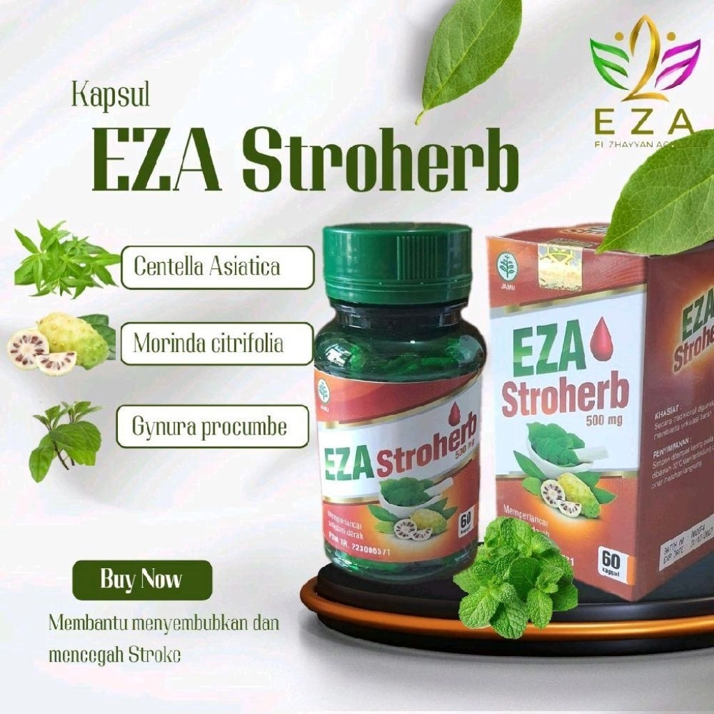 KAPSUL EZA STROHERB ISI 60 KP obat stroke ringan/berat