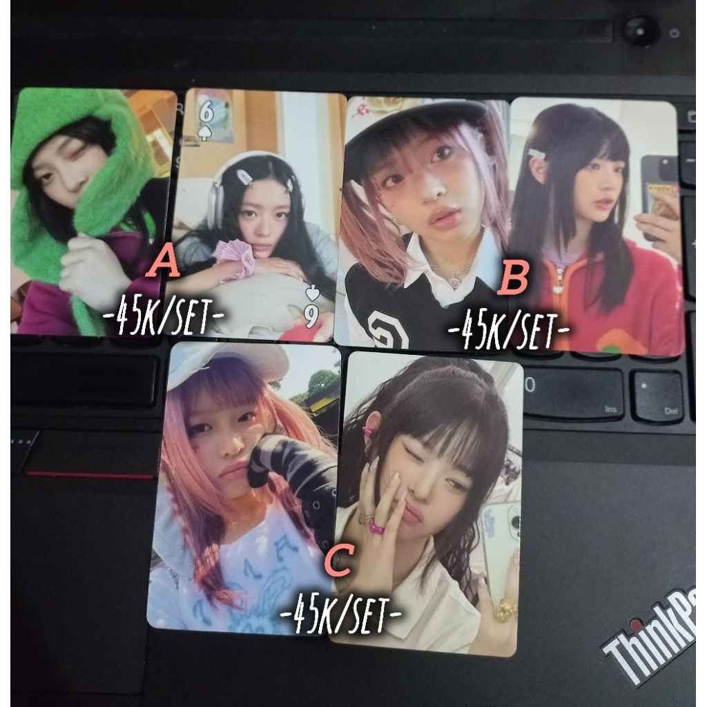 [cek desk] wts pc hanni new jeans bucket hat iphone
