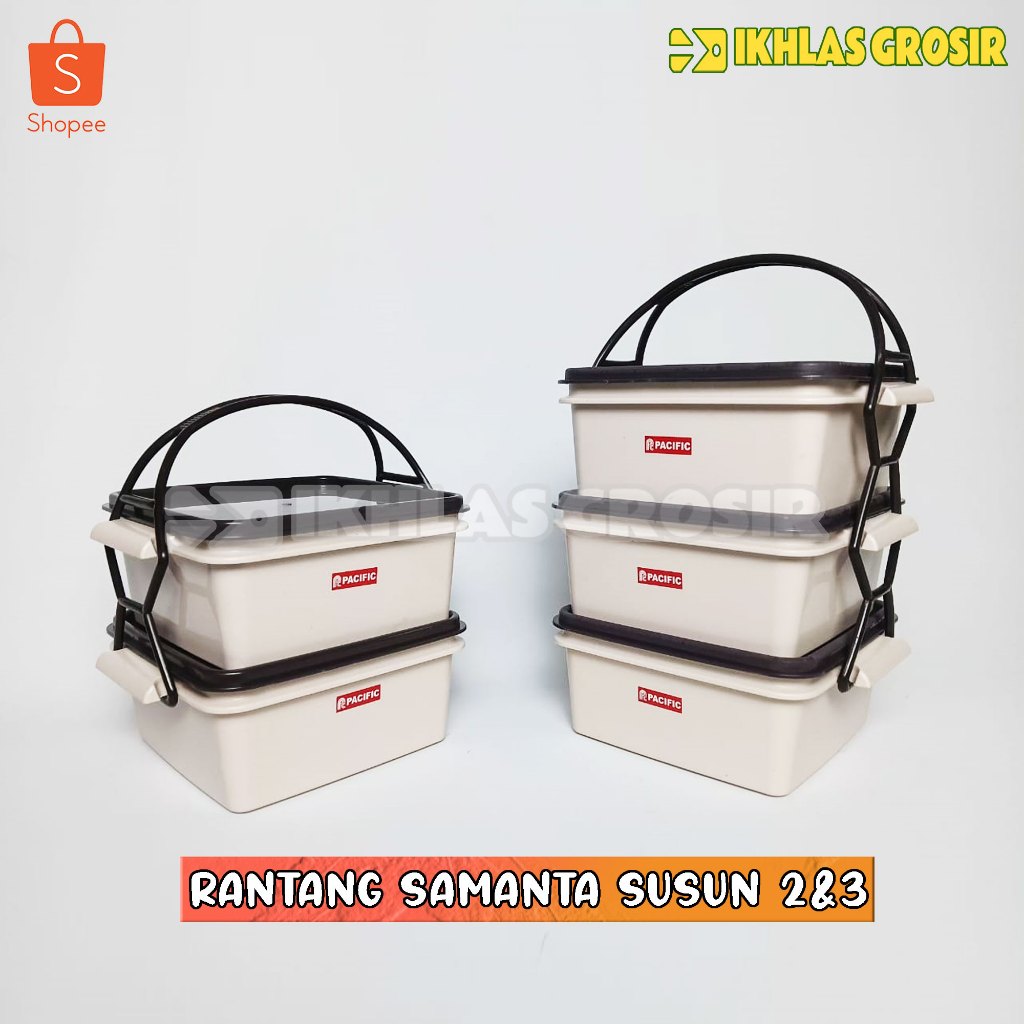 Rantang Tradisional Susun 2 & 3 / Rantang Hajat / Plastik / Bekal / Kotak