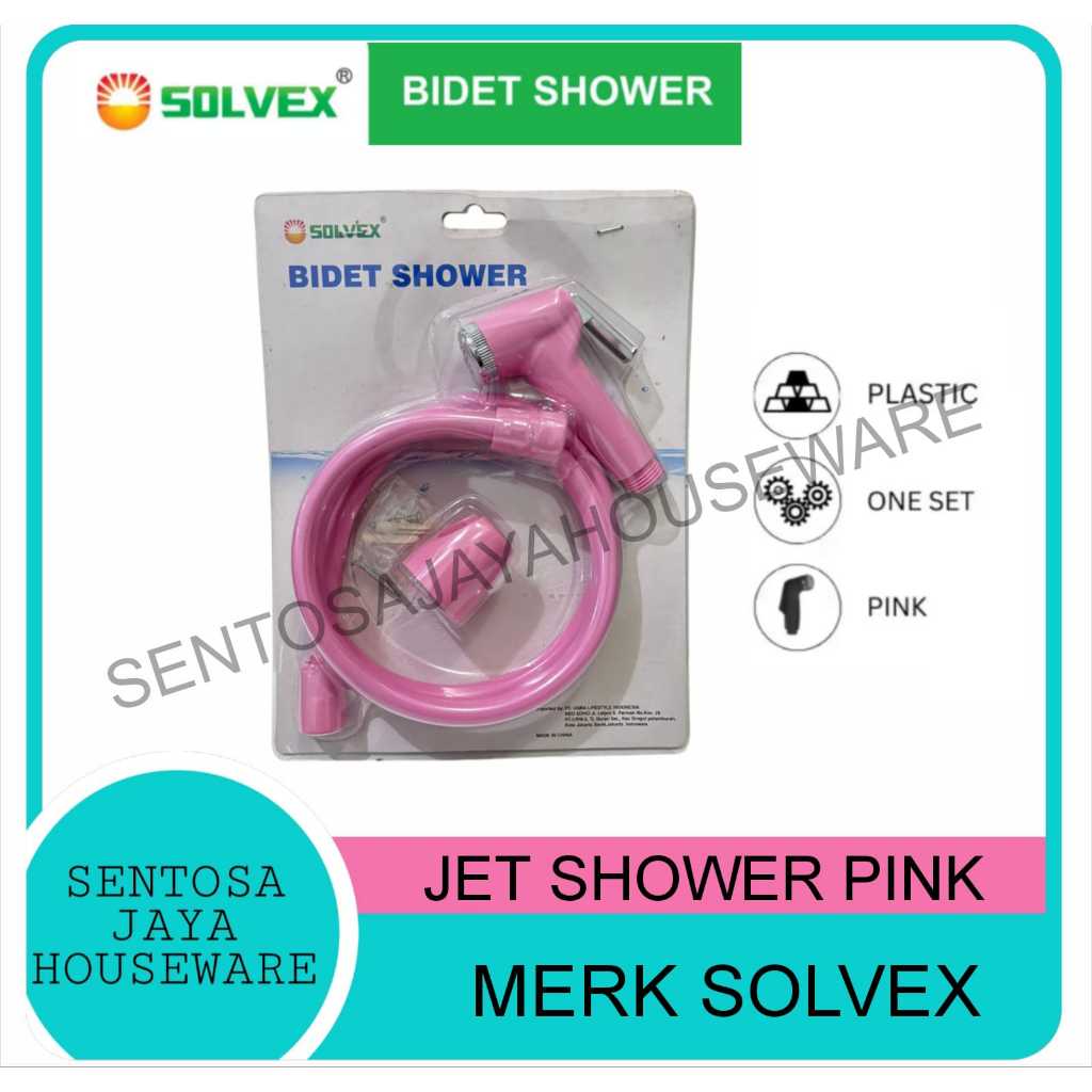 JET SHOWER TOILET BIDET CEBOK CLOSET PINK MERK SOLVEX / JET SHOWER PINK / SHOWER BIDET PINK