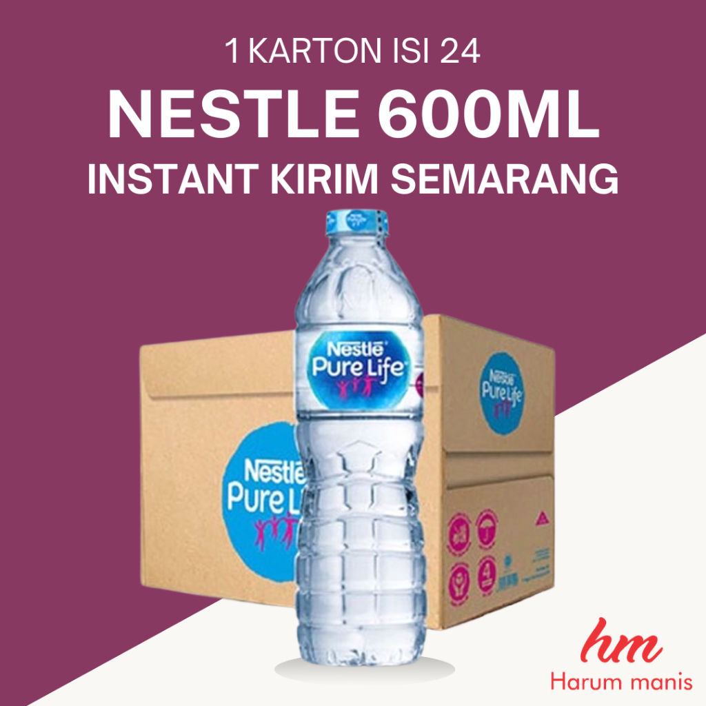 

Nestle Pure Life Air Mineral 24x600ml Kirim Instant Semarang