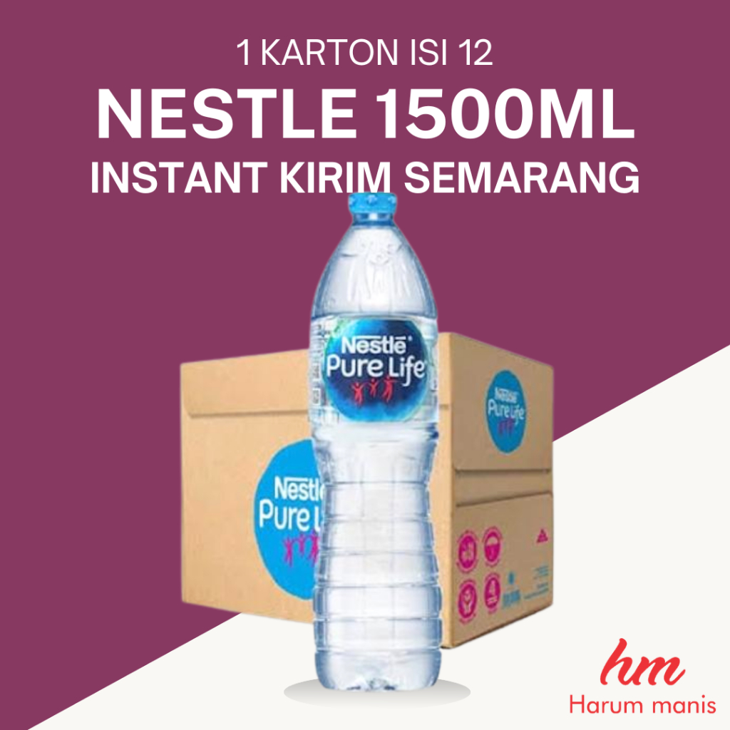 

Nestle Pure Life Air Mineral 12x1500ml Kirim Instant Semarang